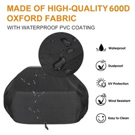 AMPtaan Woodfire Outdoor Grills Cover for Ninja Woodfire Pro XL Outdoor Oven OG951 OG901 and OG850 Series - Adjustable Drawstrings and Elastic Bands