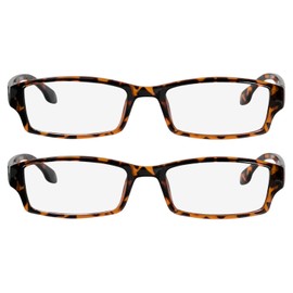 TruVision Readers Reading Glasses - 9501HP -2 pk – Tortoise +550