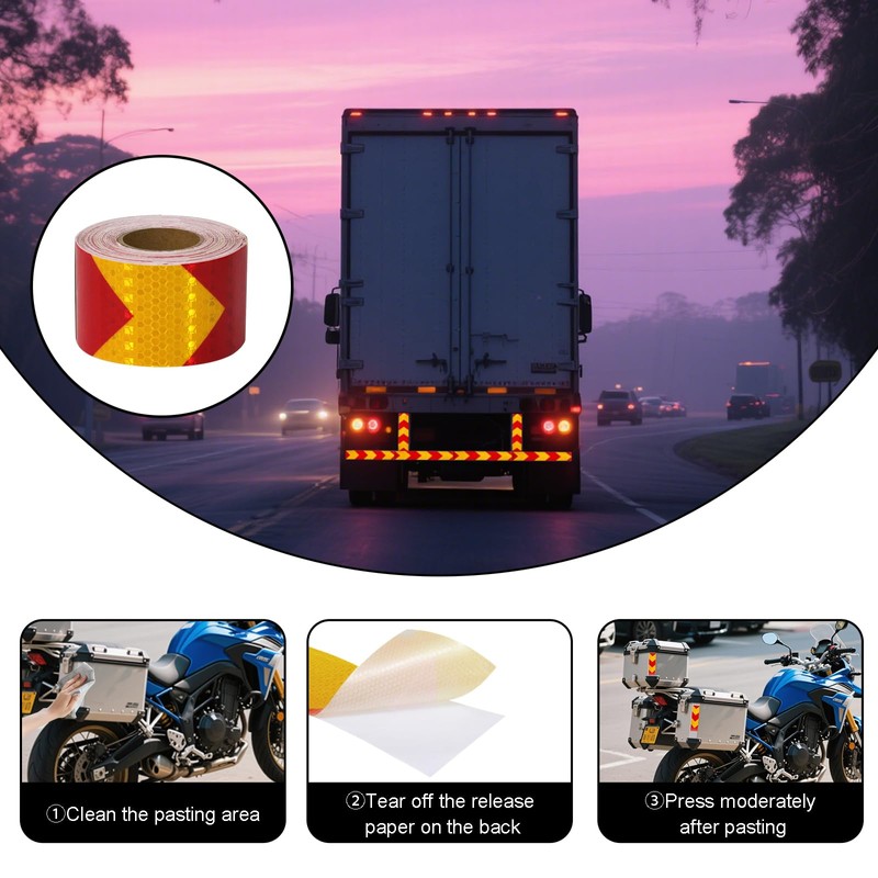 Vxcvzv 1 Roll 2 Inch x 32 Ft Reflective Strips