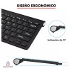 Importeek Kit Combo Teclado + Mouse Pc Laptop Inalambrico Multimedia