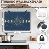 Stove Top Cover for Electric Stove,Retro Moon Phase Anti-Slip Heat