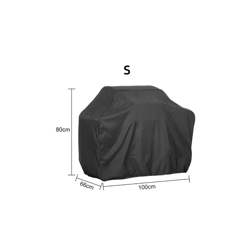 1 Piece Black BBQ Grill Cover for Outdoor Protection –