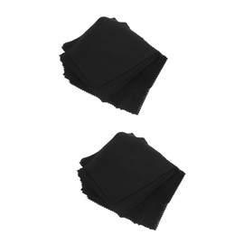 PACKOVE 2sets Microfiber Eyeglass Cleaning Cloths Dual Sided Soft Lens for Glasses Sunglasses Phones and Electronics Scratch Reusable 50pcs*2