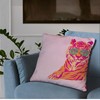 Nvotell Pink Orange Pillow Covers - Preppy Tiger Pillow Cases,