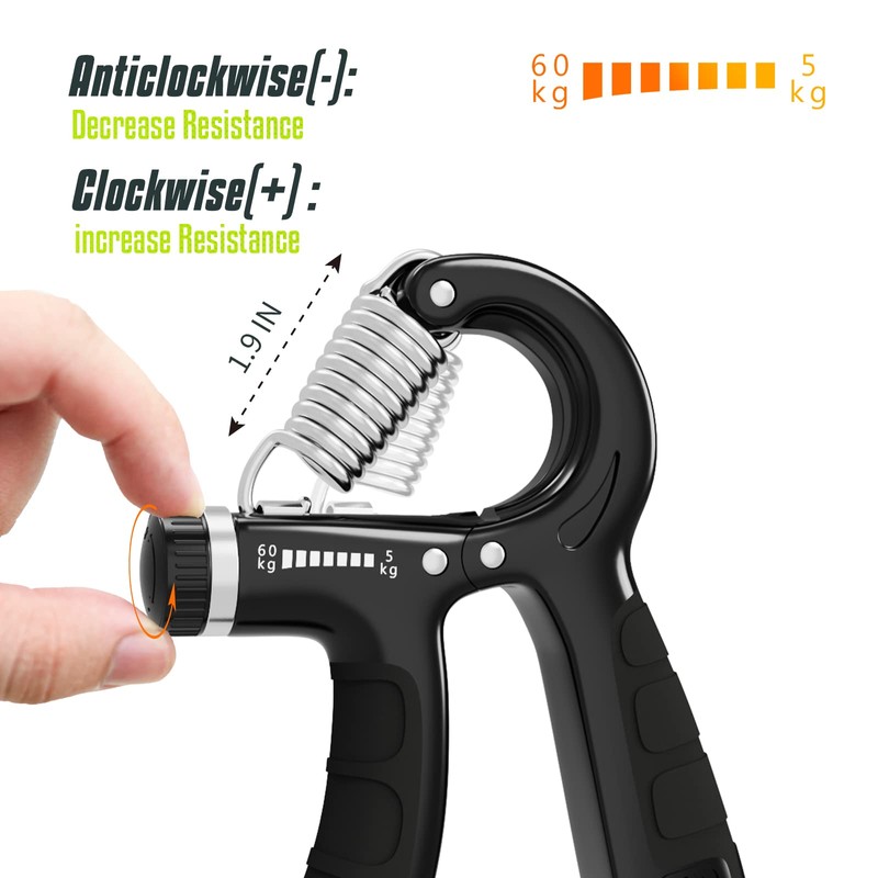 Hand Trainer, Set of 2 Hand Trainer, Forearm Trainer, Adjustable