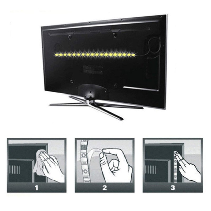 Renohef USB Led Strip Lights,DC 5V SMD 3528 16.4ft(5m) 300