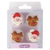 Santa & Rudolph Sugar Pipings 12 Pack