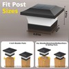 T-SUN Solar Post Lights, Waterproof Outdoor Solar Post Cap Lights