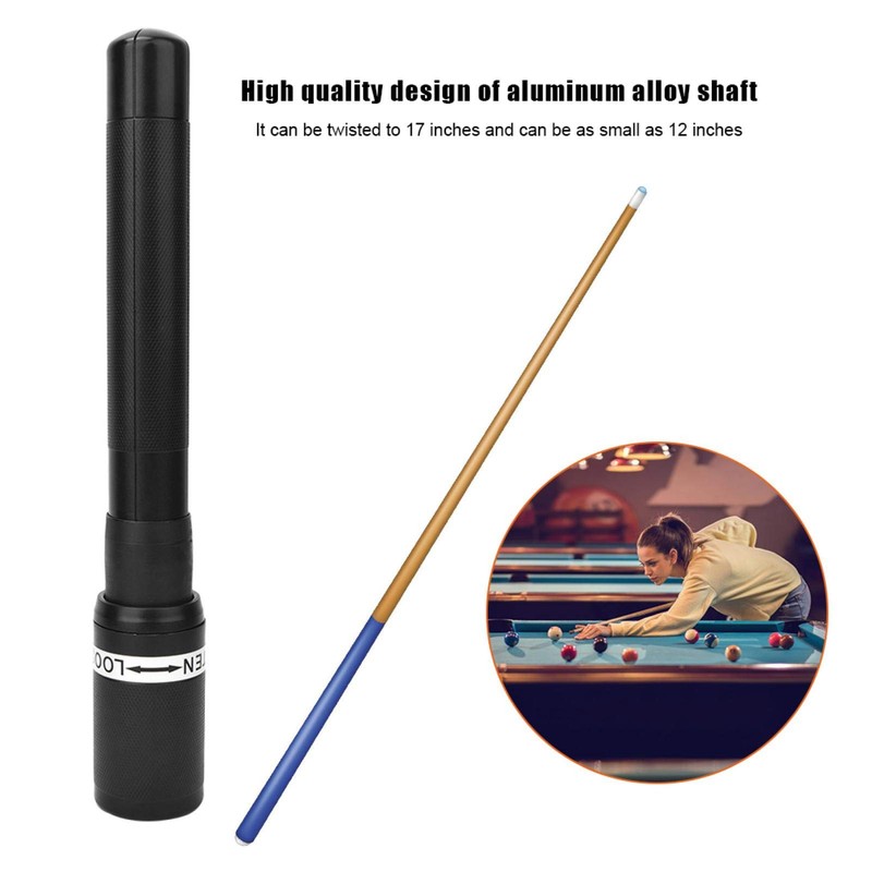 Snooker Pool Cue Extenda, Push On Telescopic Extension Billiards Pool