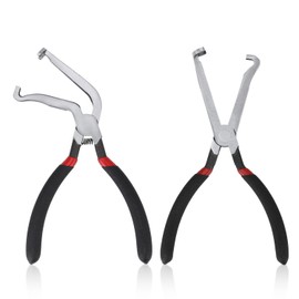 2pcs Electrical Disconnect Pliers for Car, Metal Fuel Line Disconnect Pliers Spark Plug Pliers Automotive Quick Disconnect Hose Tool for Push Tab Style Plugs
