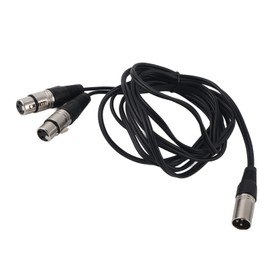 XLR Male to Dual XLR Female Cable Microphone Stereo Balanced Connection Cord for Audio AdapterWhite 3 m / 9.8ft