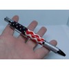 Handmade Knurl GT Pen - Patriotic Stylized American Flag -