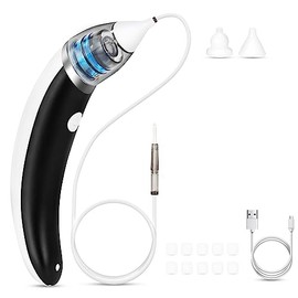 Ear Wax Removal Tool,350mAh Rechargeable Lithium Battery，IP67 Waterproof Otoscope,Wireless Ear Cleaner with 7PCS Ear Set 8