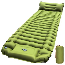 Sleeping Pad for Camping, Built-in Pump with Pillow