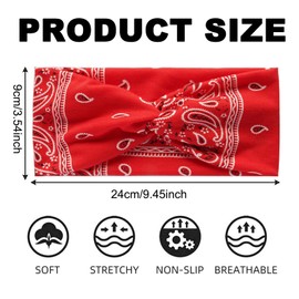 BSITSSS 5 Stück Haarband Damen, Stirnband Damen Elastische, Boho Haarschmuck Leoparden Haarband Kopfband Sommer für Yoga Fitness kurzes Haar Workout Laufen Sport