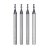 sourcing map 4pcs 2mm Dia 4mm Shank Square Nose End