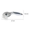 Zyliss E910029 Pizza Cutter Sharp Edge, Grey/White, Wheel Cutter for