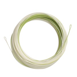 Fly Fishing Line with Welded Loop Floating Weight Forward Fly Lines 100FT (WF7F,Moss Green+Tooth Yellow)