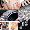 Onwon 1440 Pcs Crystal Flat Back Brilliant Round Rhinestones Glass