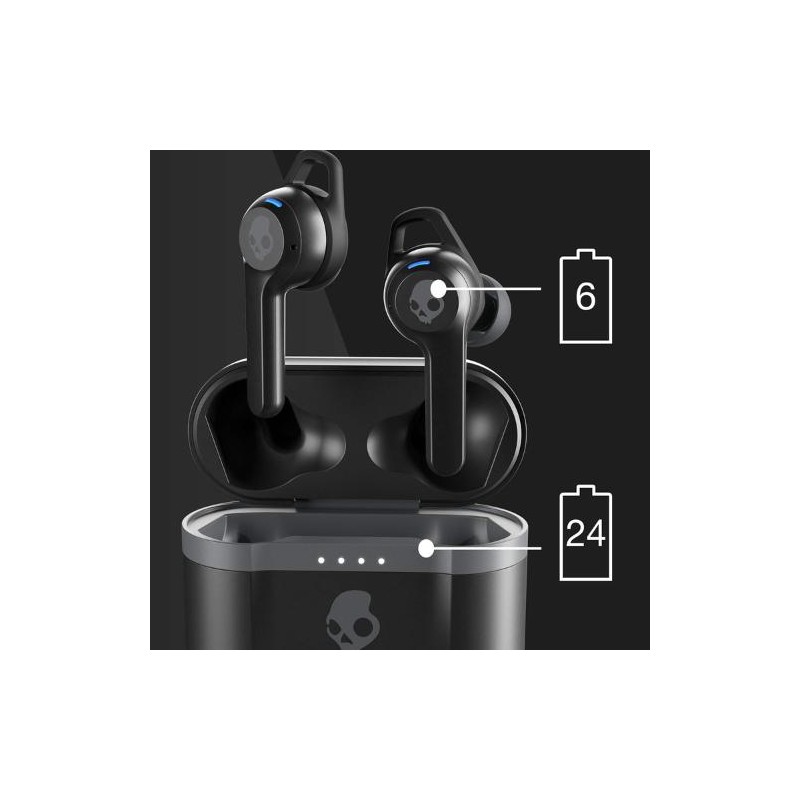 Skullcandy Indy Evo Black In-Ear Audio, Bluetooth Wireless Earbuds -