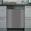 Stainless Steel Magnetic Dishwasher Cover, 23.5” x 26” Brushed Magnetic