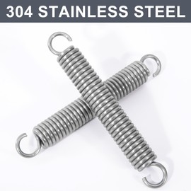 GUNGY Tension Springs with Hooks Stainless Steel Tension Spring Tension Spring 125 mm Outer Diameter 18 mm Wire Diameter 2.9 mm Maximum Tensile Force 24 kg 2.9 x 18 x 125 mm Pack