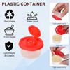 4Pcs Salt and Pepper Shakers Sets,Plastic Airtight Spice Jar Dispenser