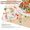 Wokape Coloured Vinyl Coated Thumb Clips & Paper Clip Kit,