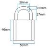 Federal FD850-50mm Body Stainless Steel Marine Padlock - 10 Year