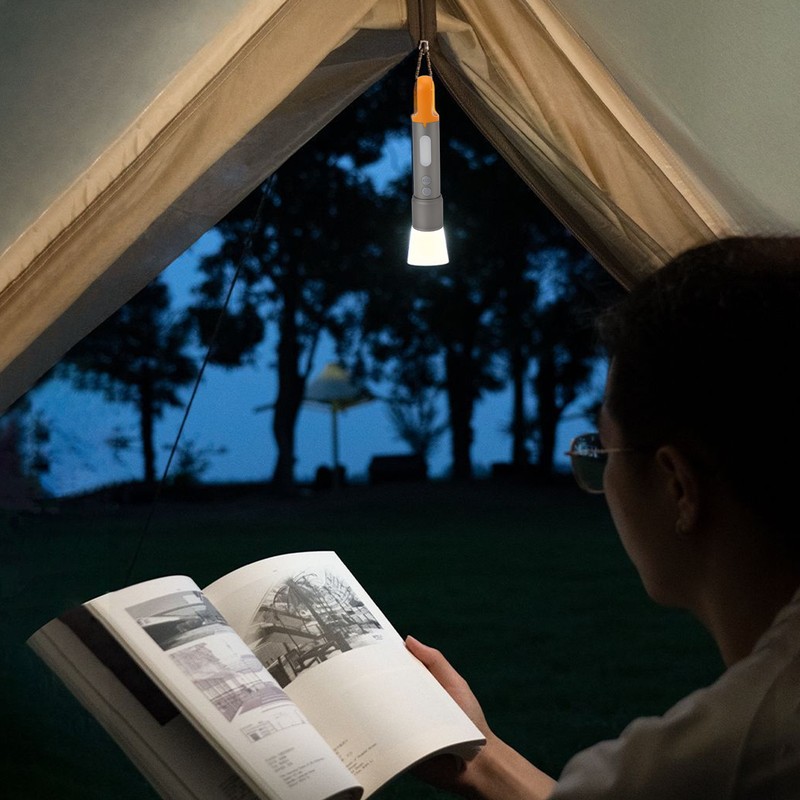 LED Flashlight High Brightness Zoomable Portable COB Rechargeable Work Lights