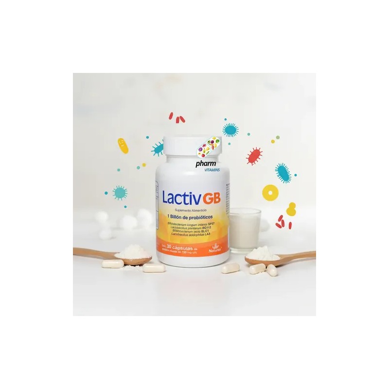 Lactiv Gb(3 Pack)30capc/u Lactobacilos Probioticos Vitamina