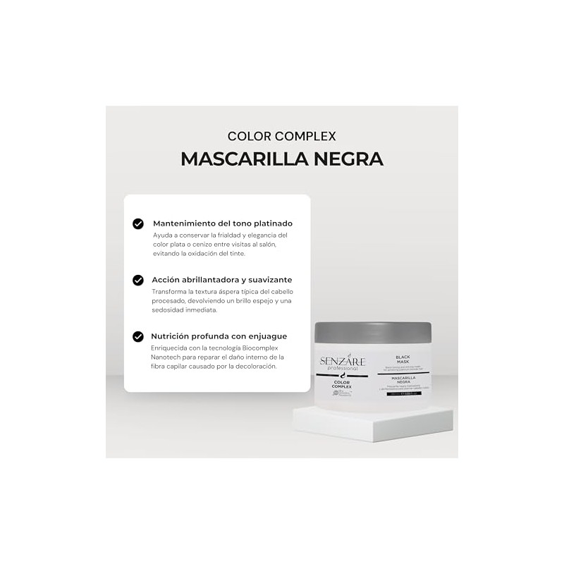 Senzáre Professional Color Complex Mascarilla Negra Matizadora 280ml