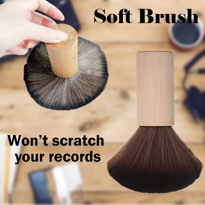 Turntable Vinyl Record Brush, Anti-Static Dust Record Cleaning Brush for