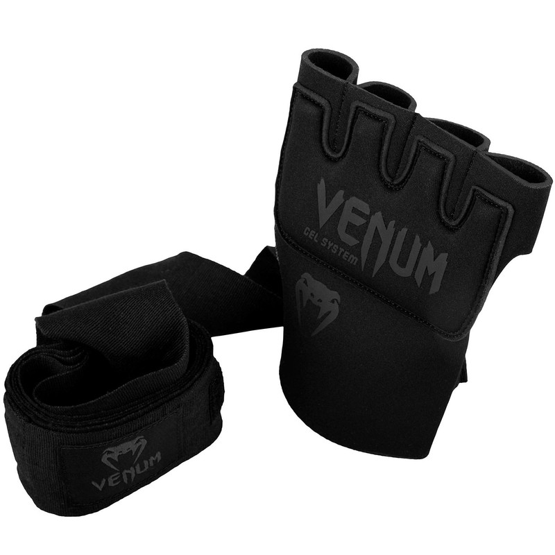 Venum Unisex Kontact Gel Hand Wraps, Black/Black, Unique EU