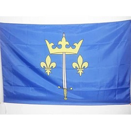 AZ FLAG - Flagge Johanna Von Orleans - 150x90 cm - Jeanne D’Arc Fahne 90 x 150 Cm Scheide Für Mast - Flaggen