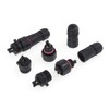 AOHUA IP68 Waterproof Connector (5-Pack), M16 2-Pin Industrial/Aviation Connector, (300V/10A)