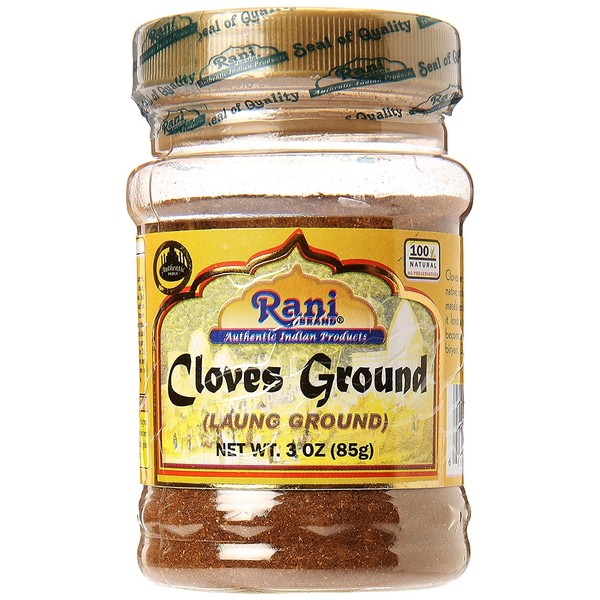Rani Cloves Powder (Laung) Indian Spice 3oz (85g) PET Jar ~ All Natural, Gluten Free Ingredients | NON-GMO | Vegan | Indian Origin