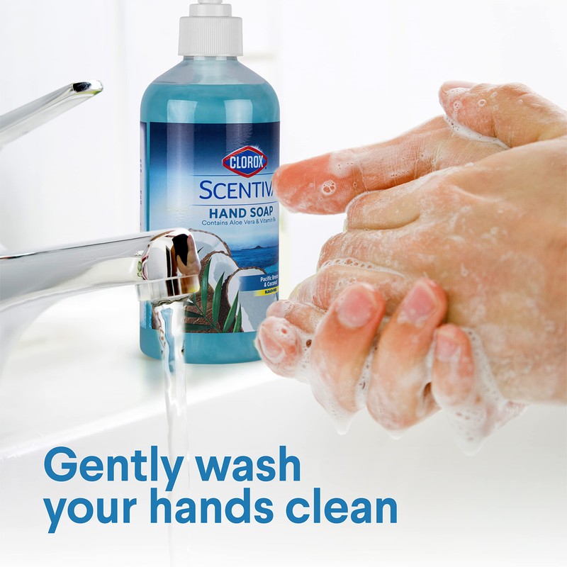 CLOROX Scentiva Liquid Hand Soap, Pacific Breeze & Coconut Scent
