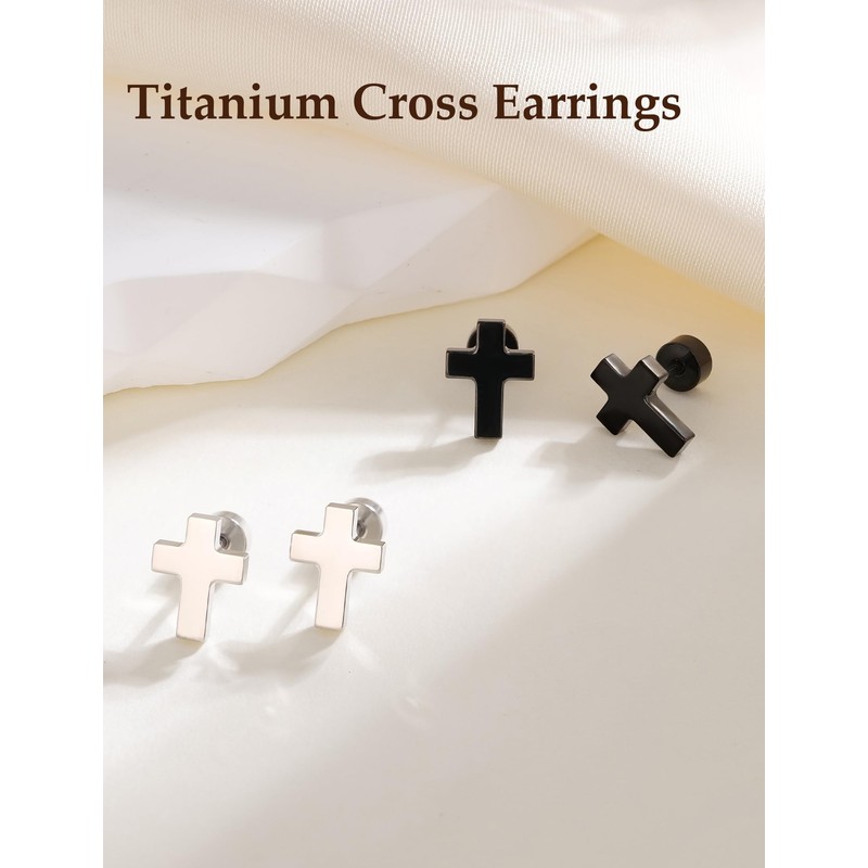 Limerencia Titanium Stud Earrings - Hypoallergenic Earrings for Women Men