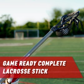 Silverfin Mens Complete Lacrosse Stick with Mesh Pocket | Youth Lacrosse Stick: Smooth, Lightweight & Durable with Sturdy Construction | Kids Lacrosse Sticks | Boys Lacrosse Stick