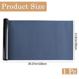 CREATCABIN Aquarium Background Cling Black Fish Tank Poster Self Adhesive Aquarium Sticker Wallpaper Decoration PVC Plastic Waterproof Fish Tank Backdrop Decals to Enhance Color 11.8 x 39 inch