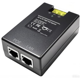 24V Gigabit POE Injector | 12V/24V (12-48V) DC Input | 24Volt 1A 24W DC PoE Out | Passive Mode B Solar PoE Injector Adapter for Loco5AC,NS- EdgeRouterX,UniFi AC Lite,RP-5AC-G2, Force180/200/300