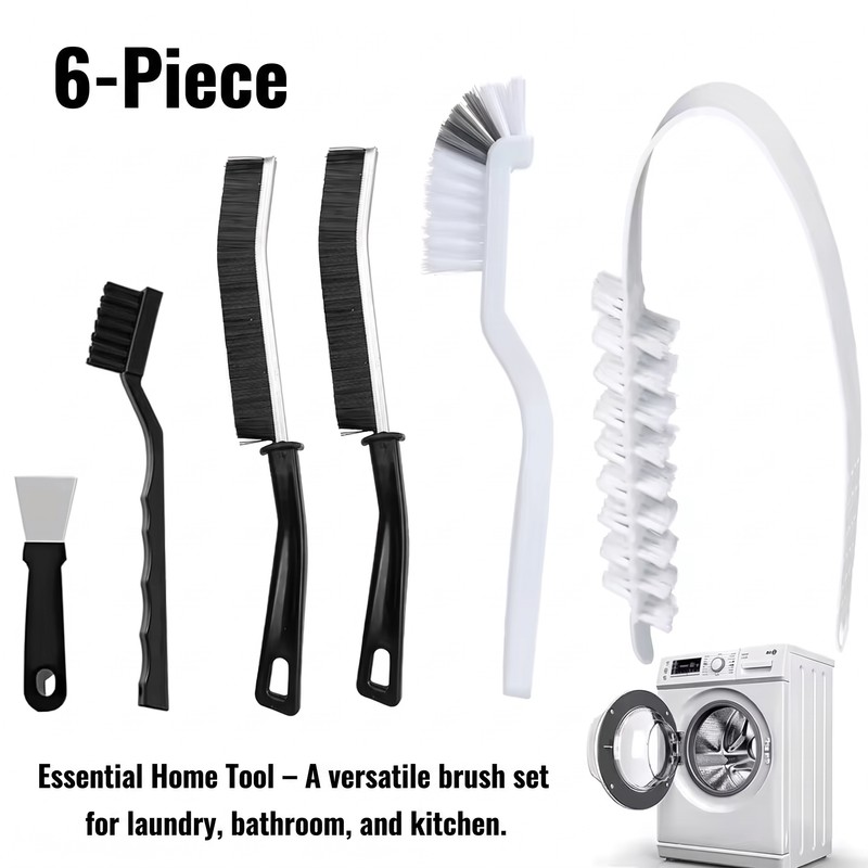 Multi-Purpose Cleaning Brush Set for Washing Machines and Home –