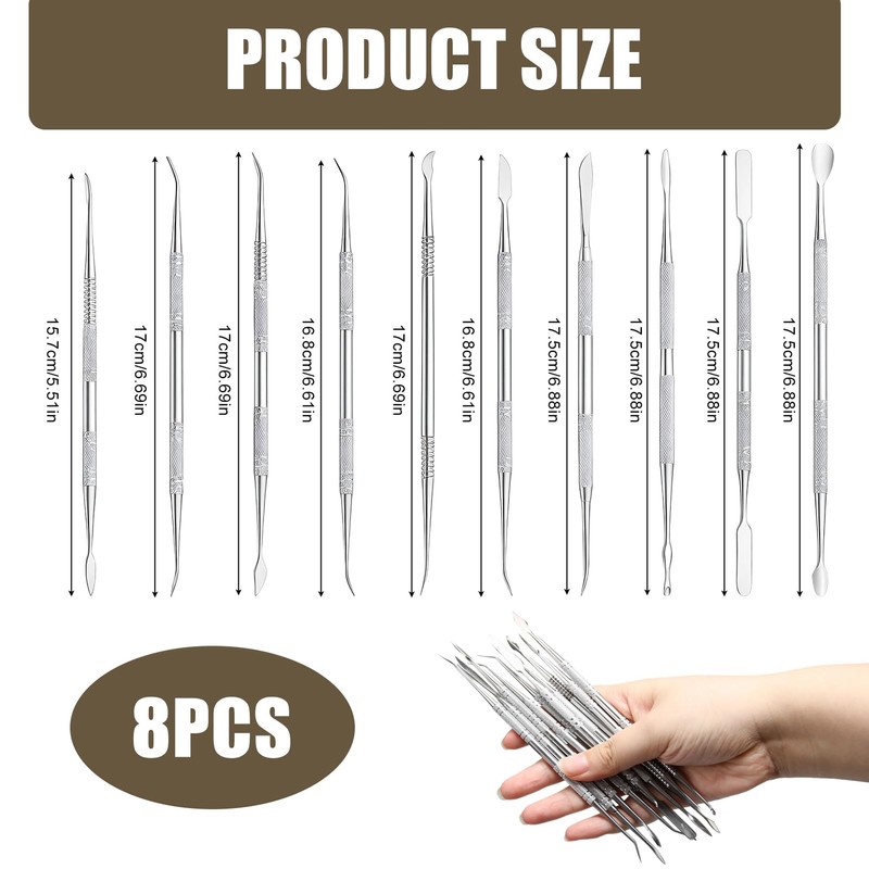 Lotnery 10PCS Clay Sculpting Tools, Stainless Steel Tools Set for