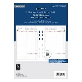Filofax Calendar A5 Prof.1 Day per Page (German) 2026