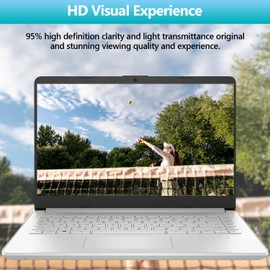 F FORITO 2-PACK 14 inch Crystal Clear Laptop Screen Protector, Compatible with HP Pavilion Plus 14"/ HP ENVY 14" with 16:10 Aspect Ratio, Anti Scratch and Smudge Resistant