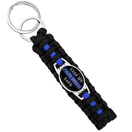 Infinity Collection Keep My Police Officer Safe Keyhcain, Cop Wife Jewelry, Police Wife, Girlfriend, Daughter, Mom Keychain, Gift for Her