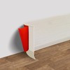 Vinyl Wall Base Baseboard Molding Trim 4" Flexible Self Adhesive