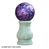 Alpine Corporation 12" Tall Indoor/Outdoor Roman Column Gazing Globe Display