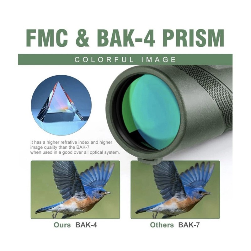 Pankoo 40X60 Monocular Telescope with Smartphone Holder & Tripod